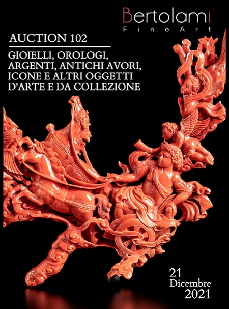 Gioielli, orologi, argenti, antichi avori, icone e altri oggetti d'arte e da collezione. Dal lotto 458: le creazioni in perle, coralli e altre pietre preziose dell'azienda Mondial Coral di Torre del Greco