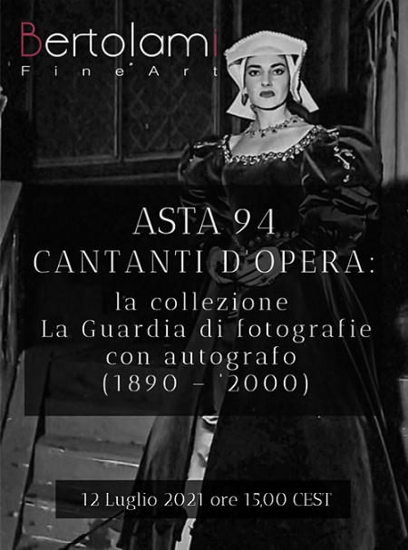 Grandi cantanti d'opera: la collezione La Guardia di fotografie con autografo (1890 - ‘2000)